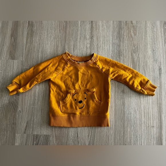 Hanna Andersson Baby Disney Winnie the Pooh Sweatshirt Yellow - Size 18-24m - Picture 1 of 5